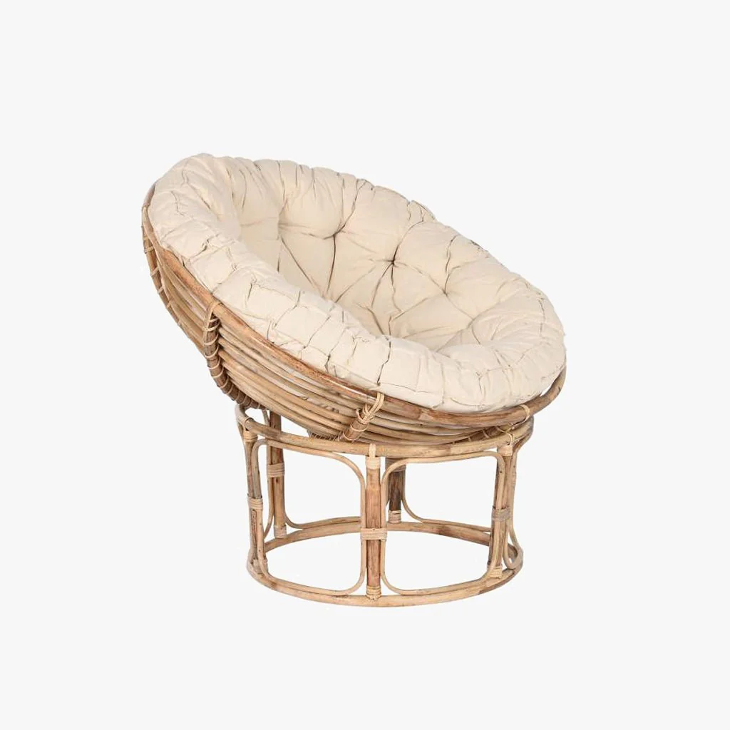 Cadeira Redonda Rotativa com Almofada MALVA