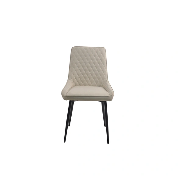 Stuhl, Höhe: 86 cm, beige/schwarz, 2 stk