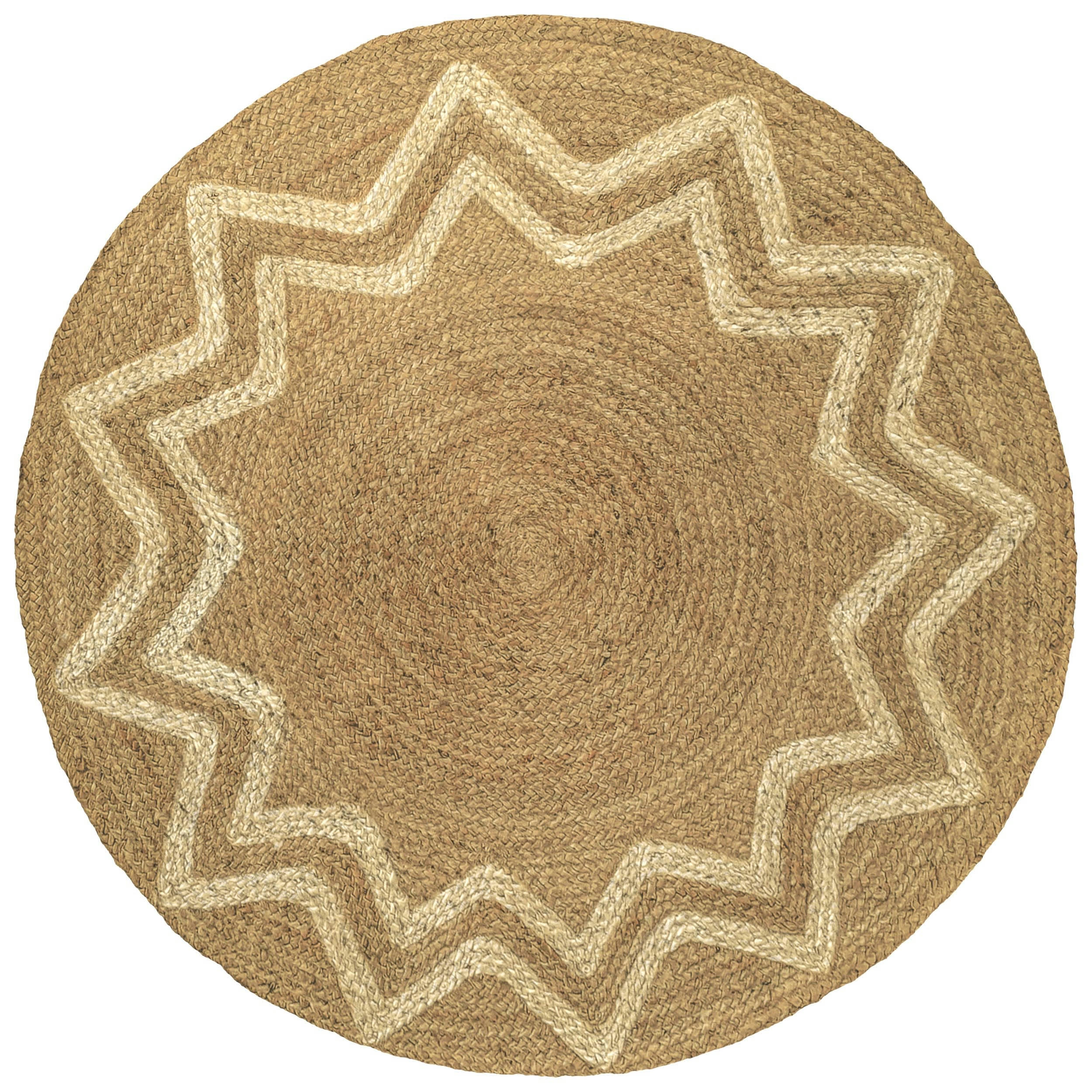 INAYA - Tapis rond ∅120cm en jute