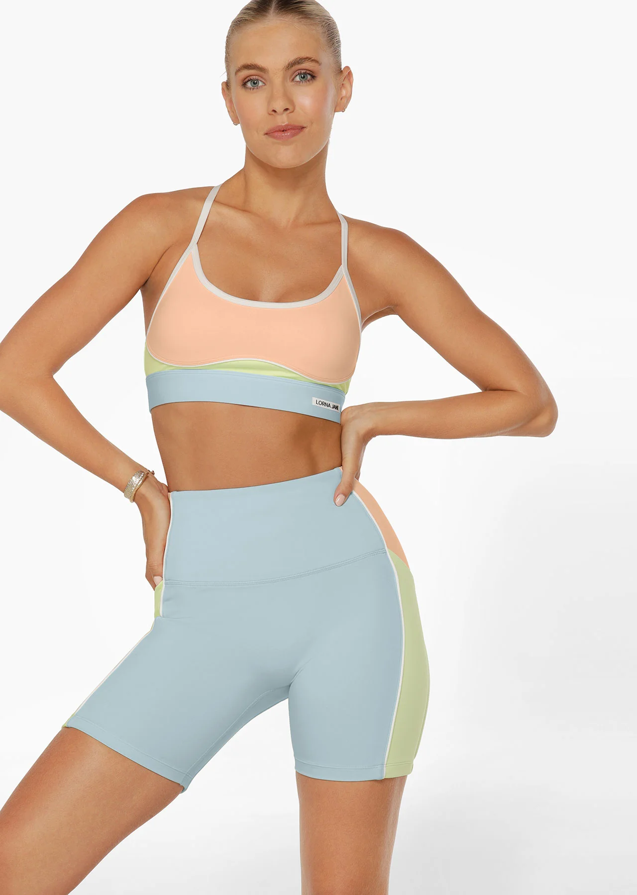 Rainbow Splice Sports Bra