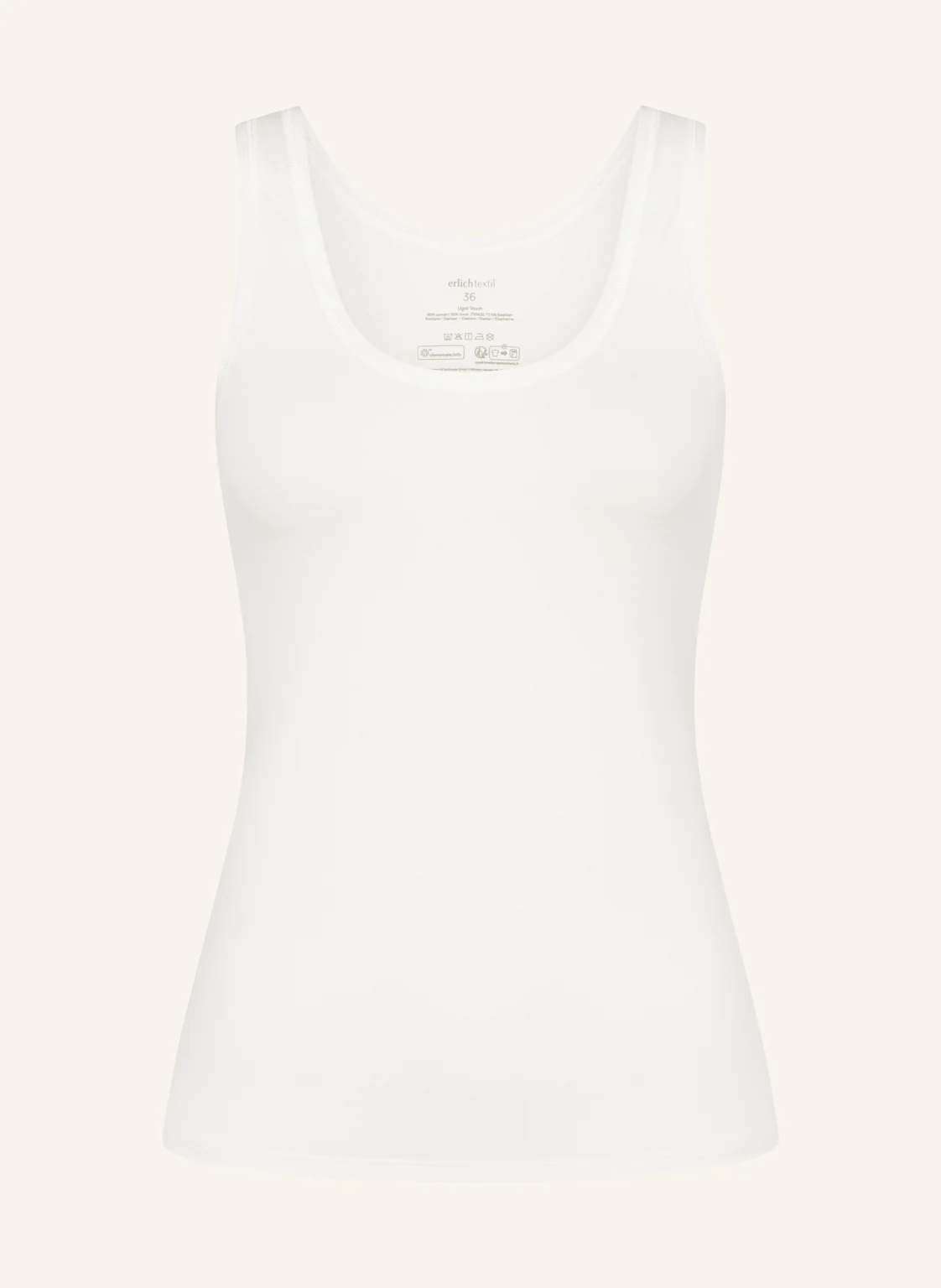 erlich textil Light Touch Tanktop mit weichem Lyocell, seidig fein elastisch