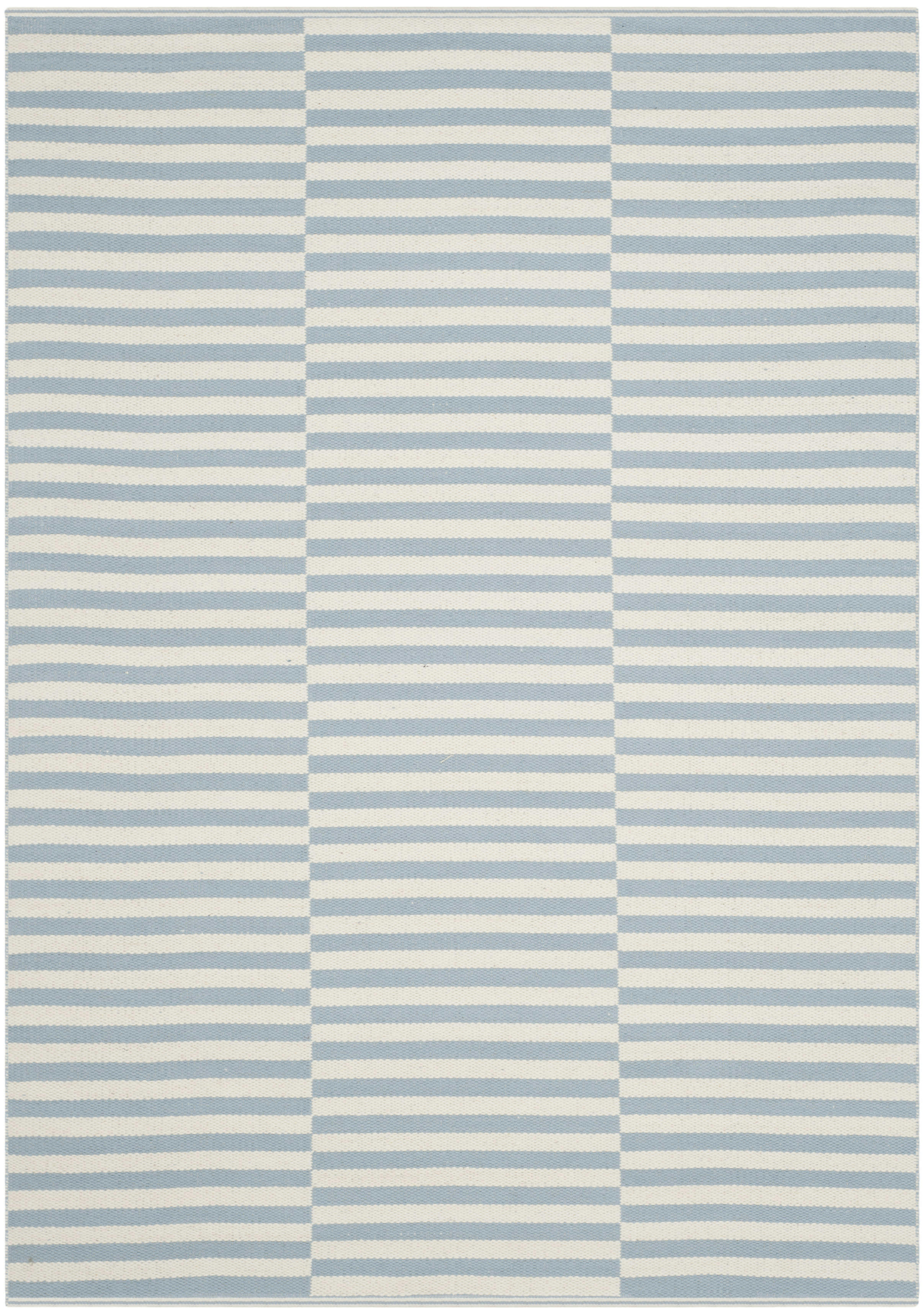 MONTAUK - Tapis de salon interieur en ivoire & bleu clair, 152 x 213 cm