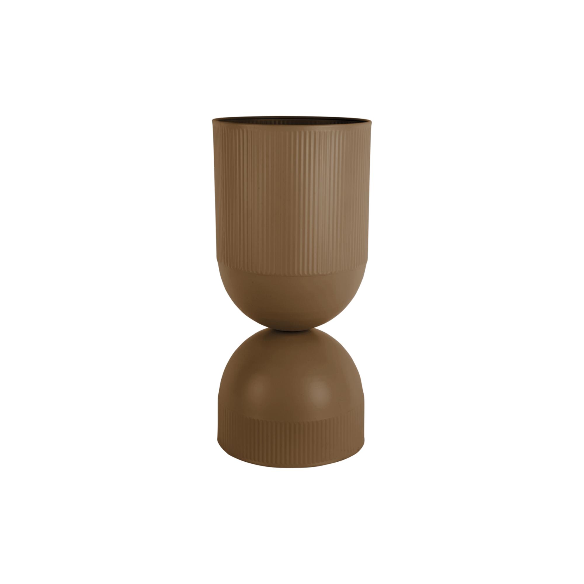 Present Time bloempot Tonar XL - bruin - Ø25.5cm