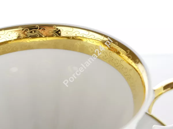 Filiżanka Jubileuszowa ze spodkiem 0,16 L / 14,5 cm Ćmielów - Luna Ariadna KC03