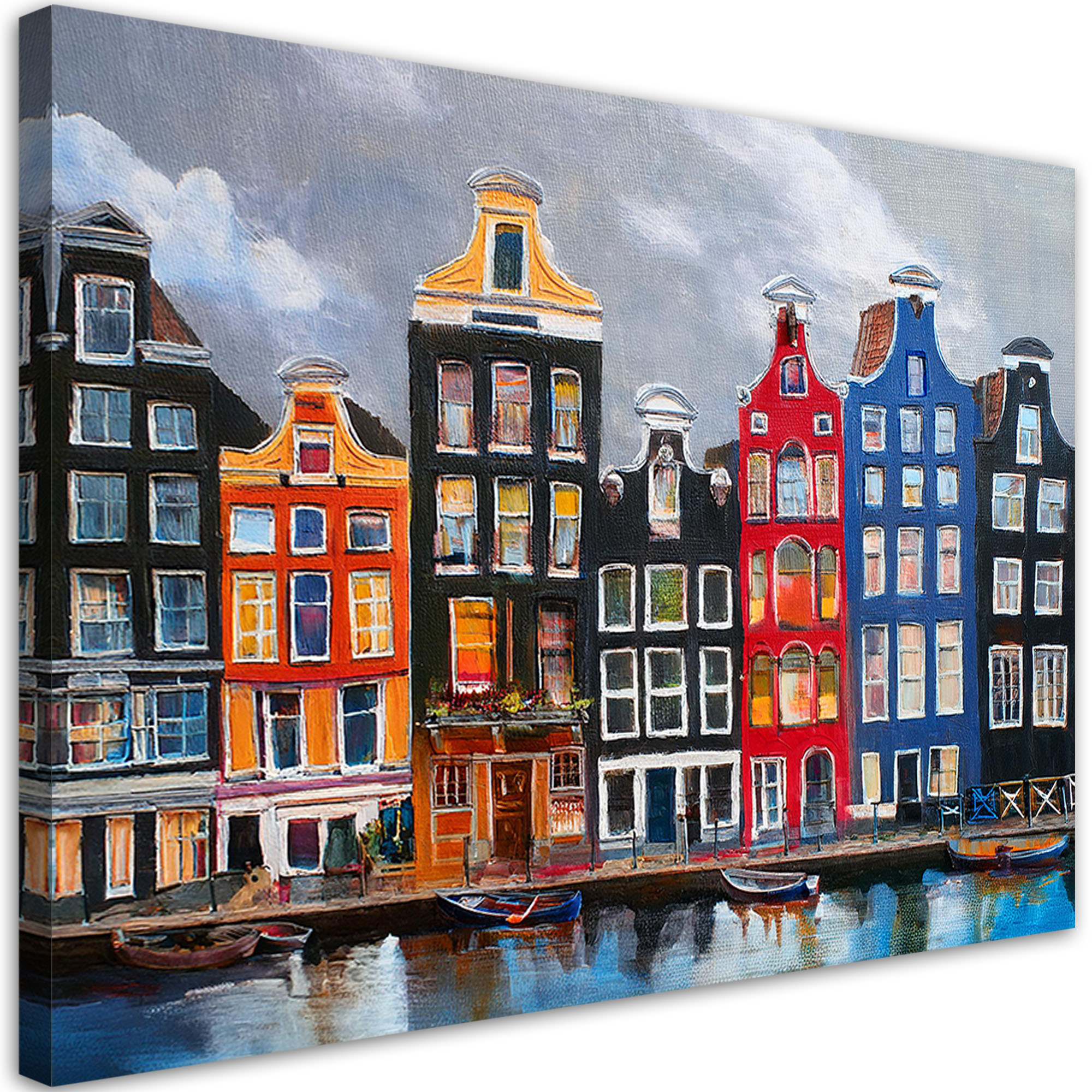 Feeby Obraz na płótnie, Amsterdam Miasto Malowany 60x40