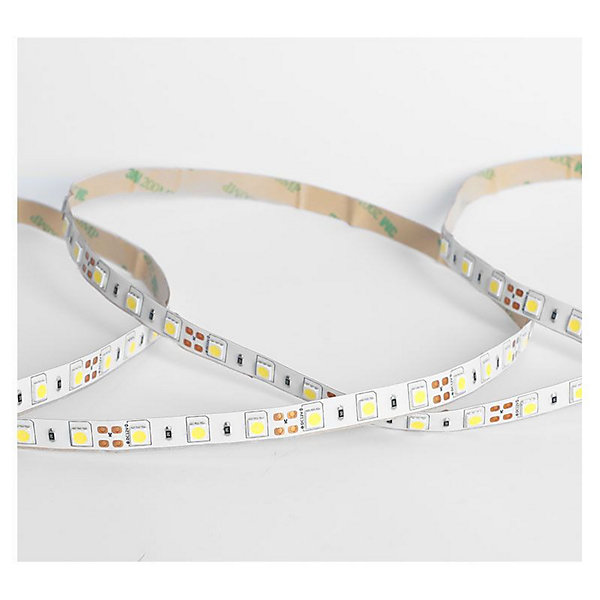 Bandeau LED 5m - 4000K Blanc Neutre - 60 LED/m - IP54 - Silicone
