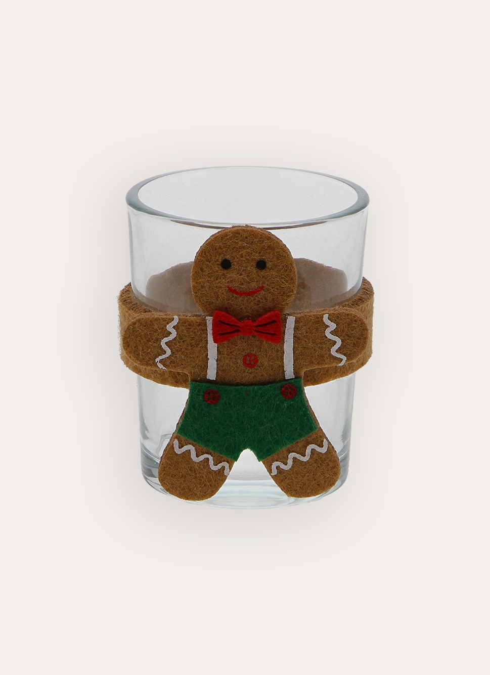 LOT 2 PHOTOPHORES DE NO&Euml;L MR & MME PAIN D'ÉPICES BRUN