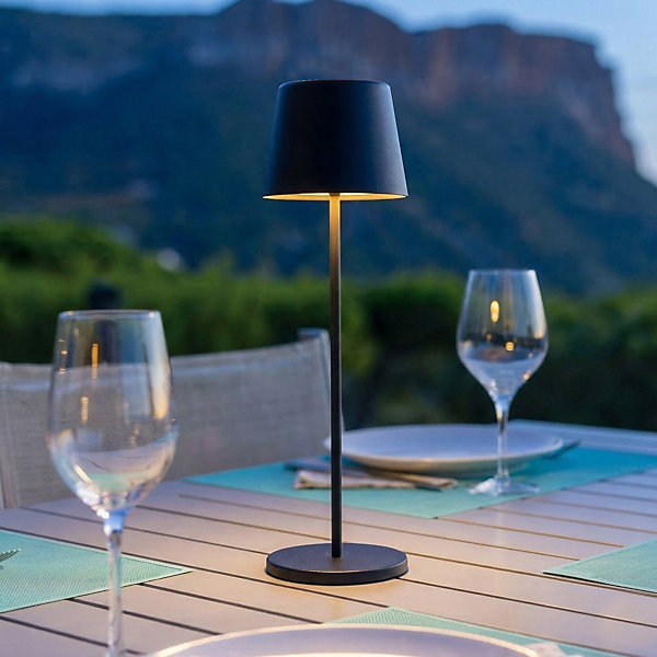 Lampe de table sans fil KELLY Noir H38cm