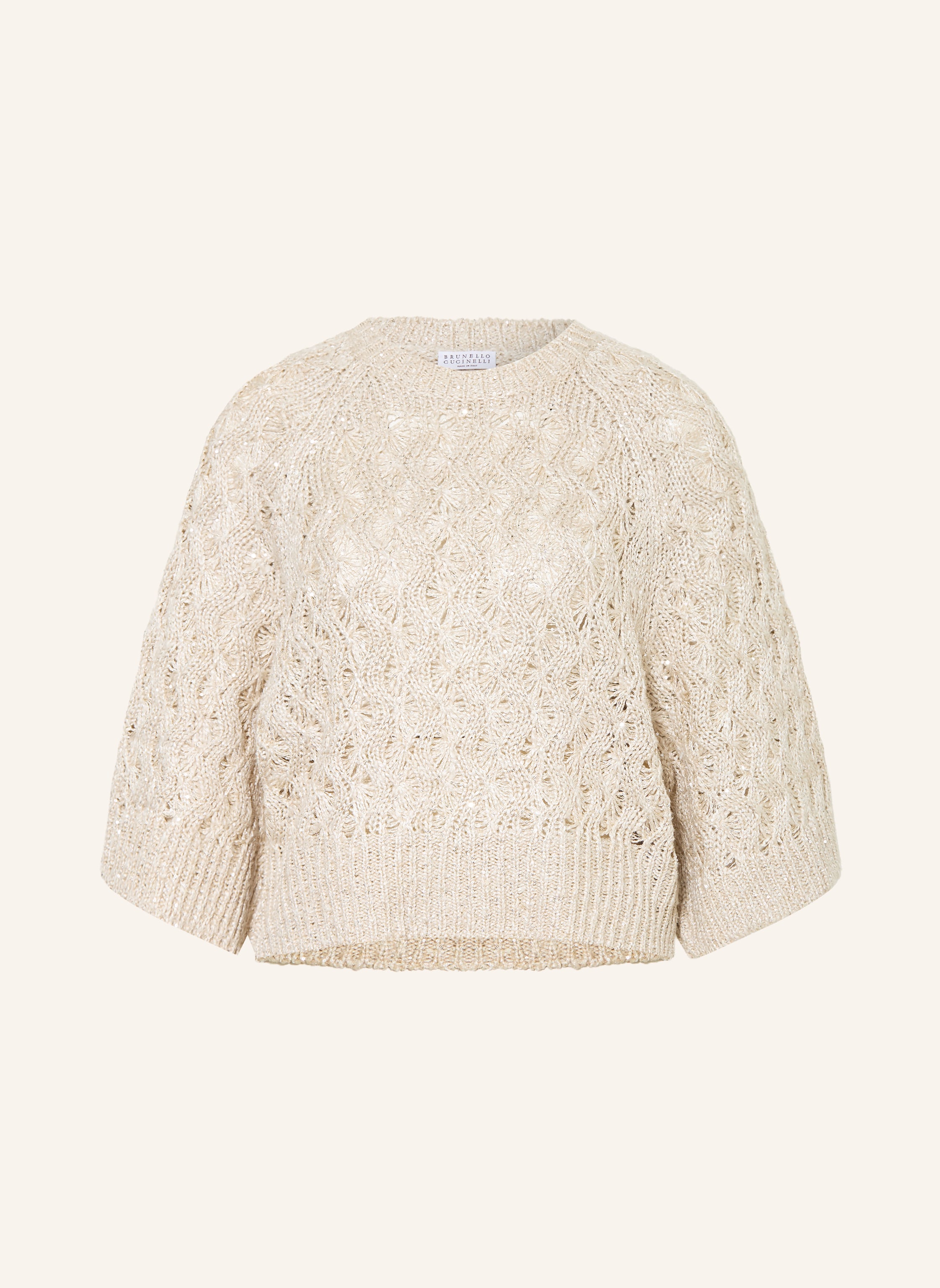 BRUNELLO CUCINELLI Pullover mit Seide und Pailletten