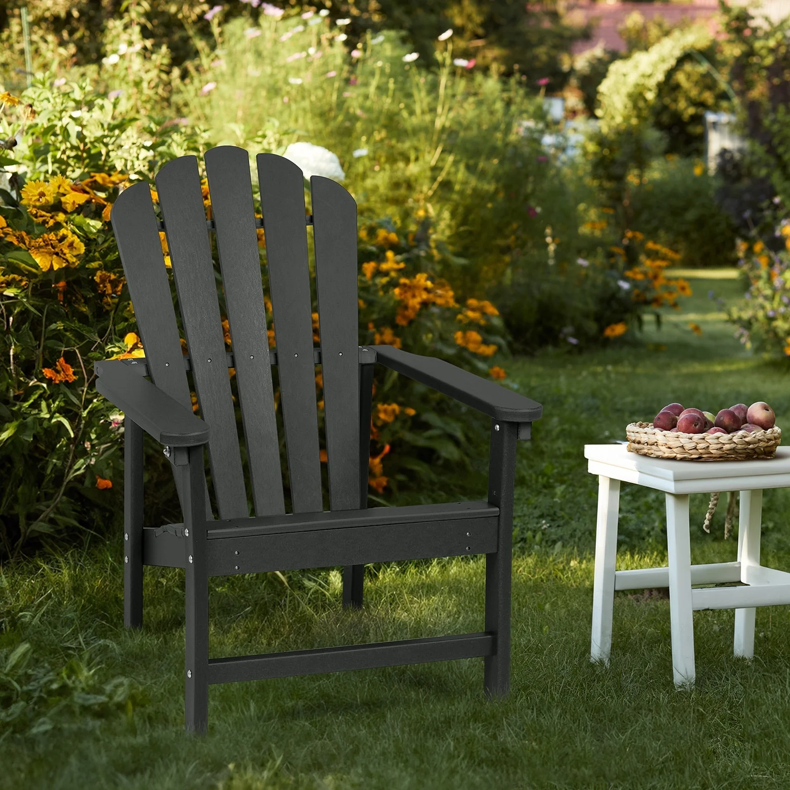 Vrakae Patio HDPE All-Weather Stacking Adirondack Chair