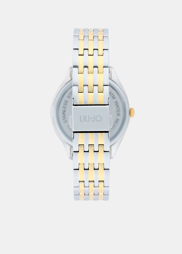 Orologio bicolor in acciaio