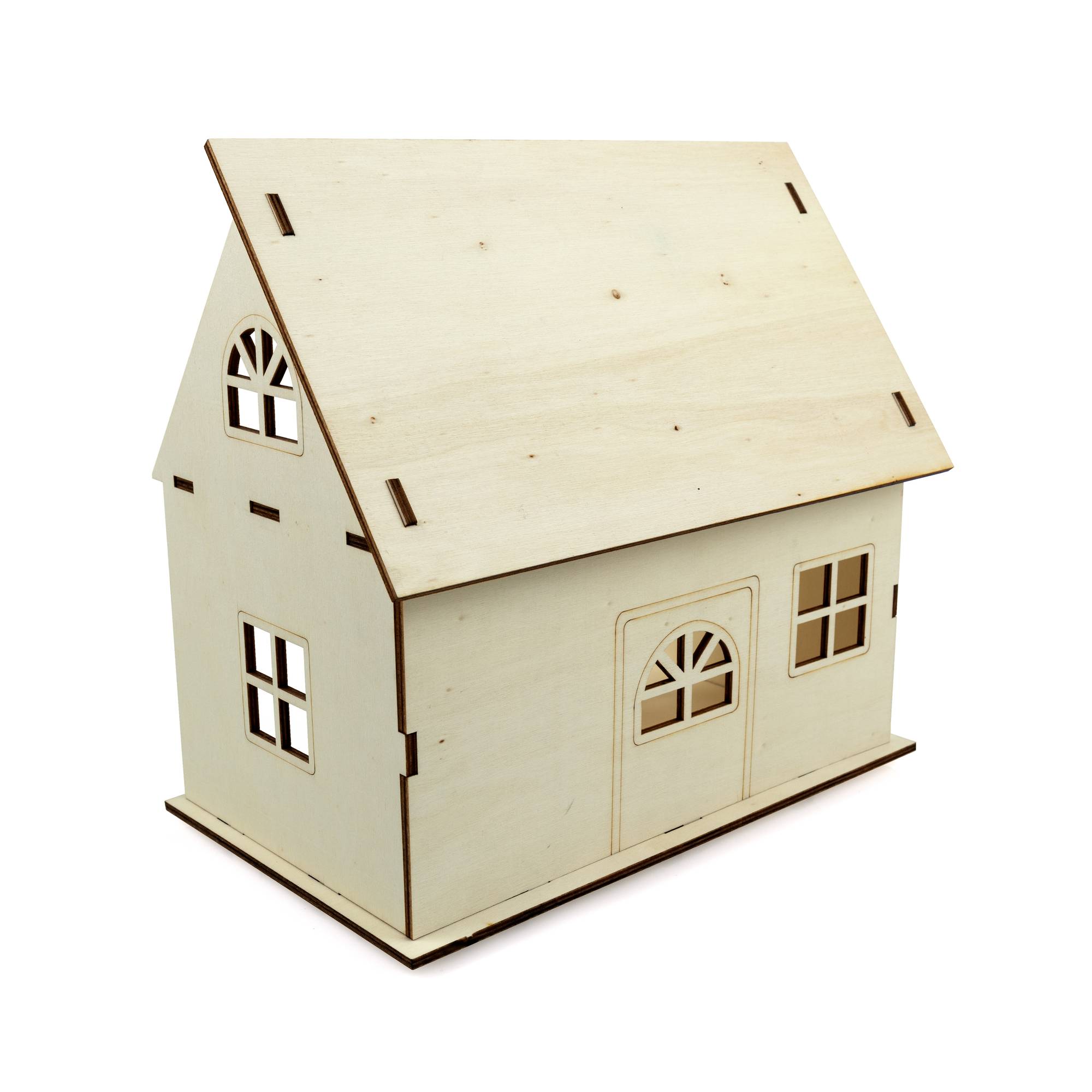 Wooden Dollhouse 17cm x 27cm x 25cm