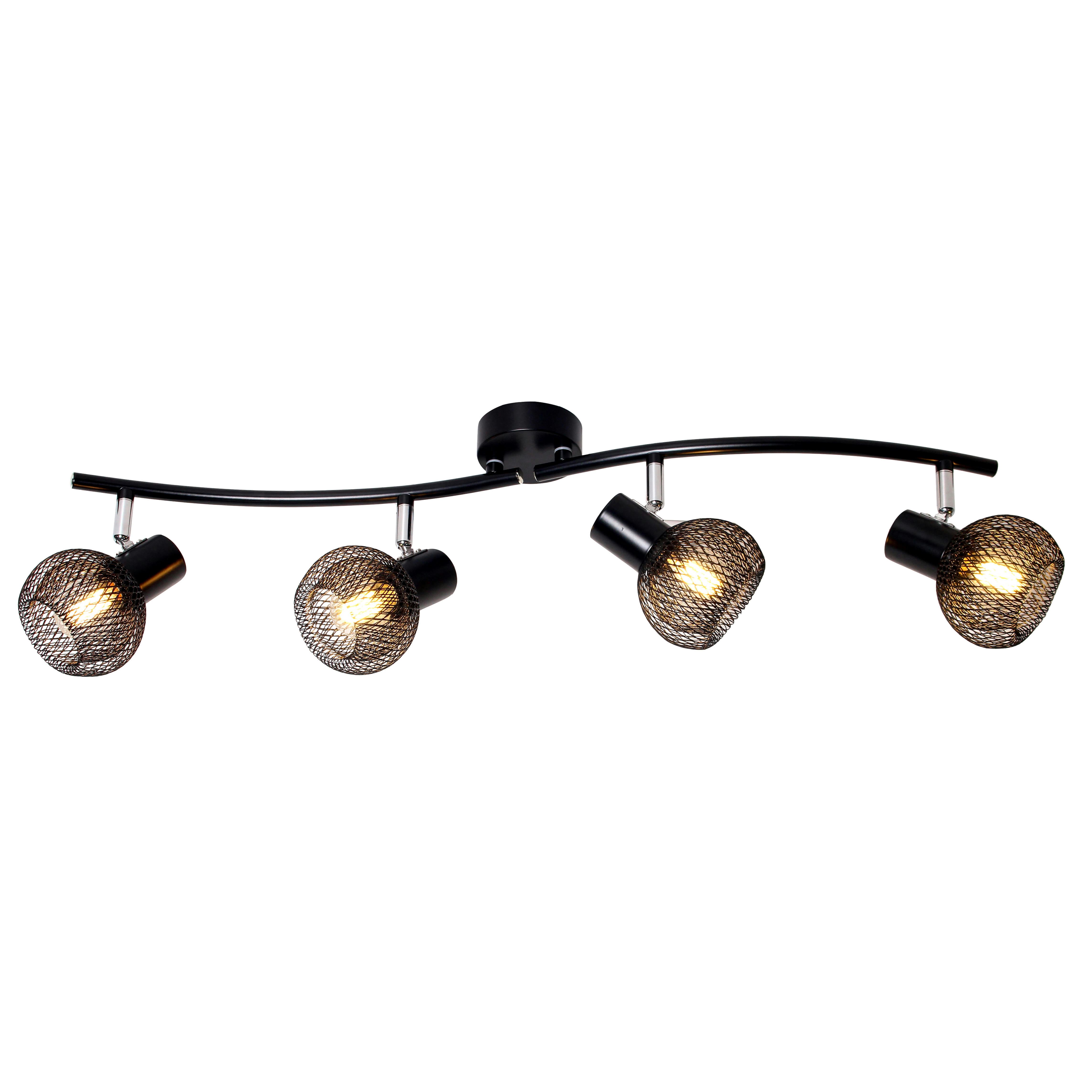 WIRE - Spot de plafond en métal noir