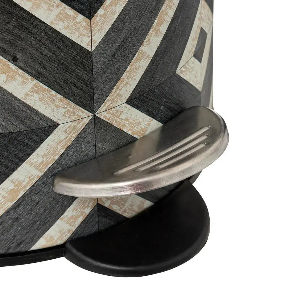 5Five Pedaalemmer Mystic - groen mix - 3L - metaal - 17 x 23 cm