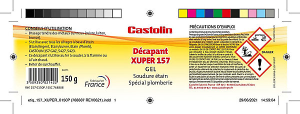 Décapant en gel spécial plomberie Xuper 157