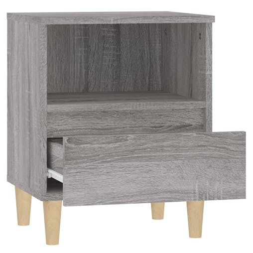 NNEVL Bedside Cabinets 2 pcs Grey Sonoma 40x35x50 cm