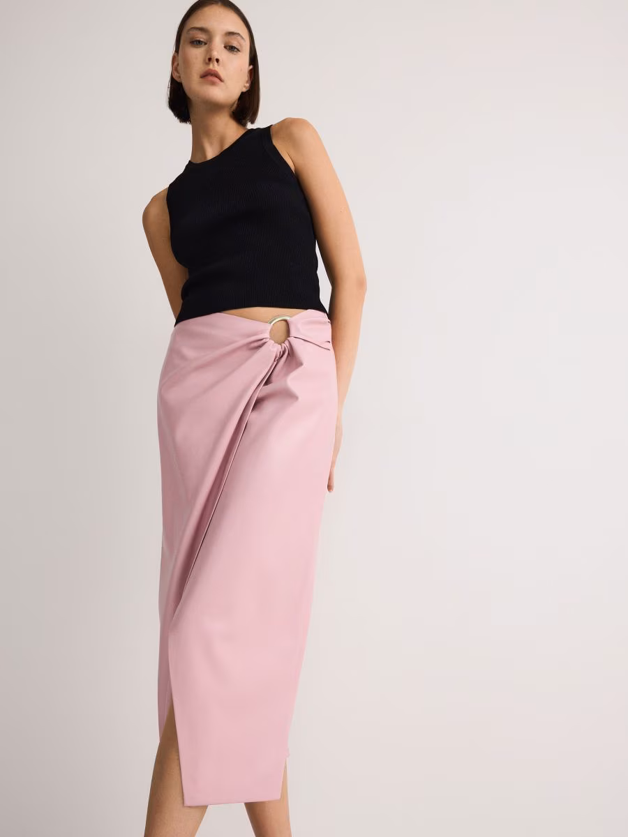 Faux Leather Skirt