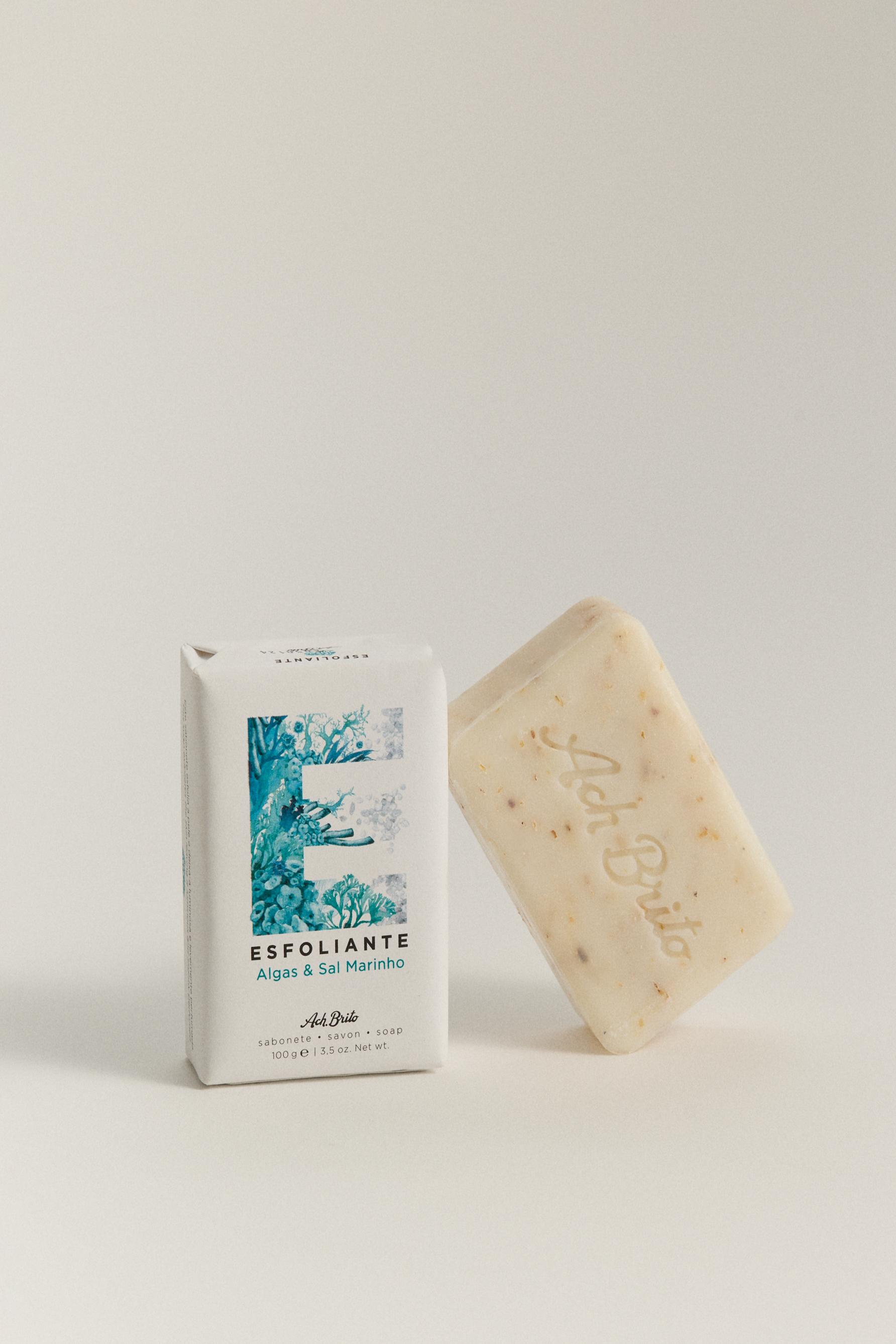 Jabón exfoliante - algas y sal marina 100 g Ach. Brito