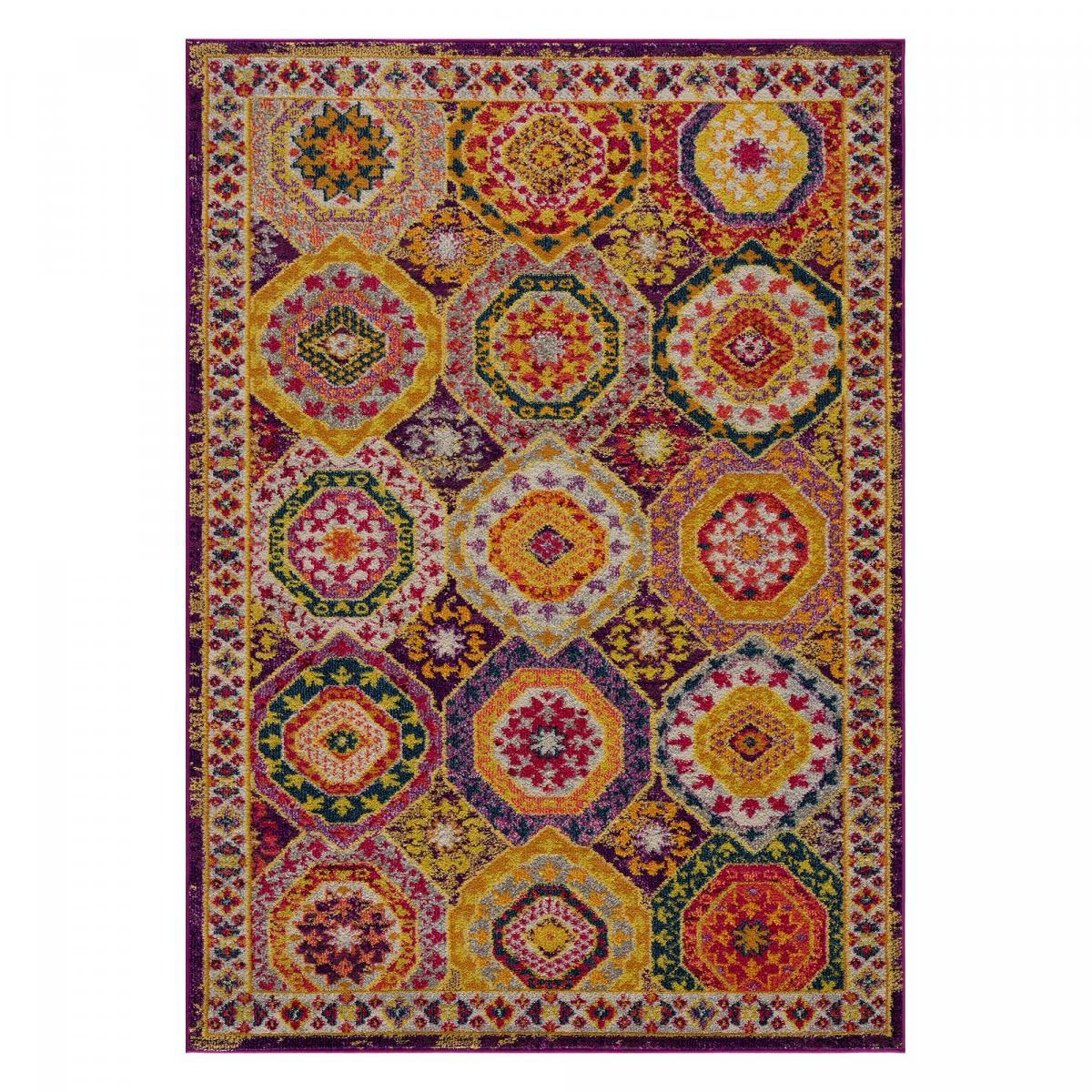PECHA - Tapis orient style multicolore 120x170