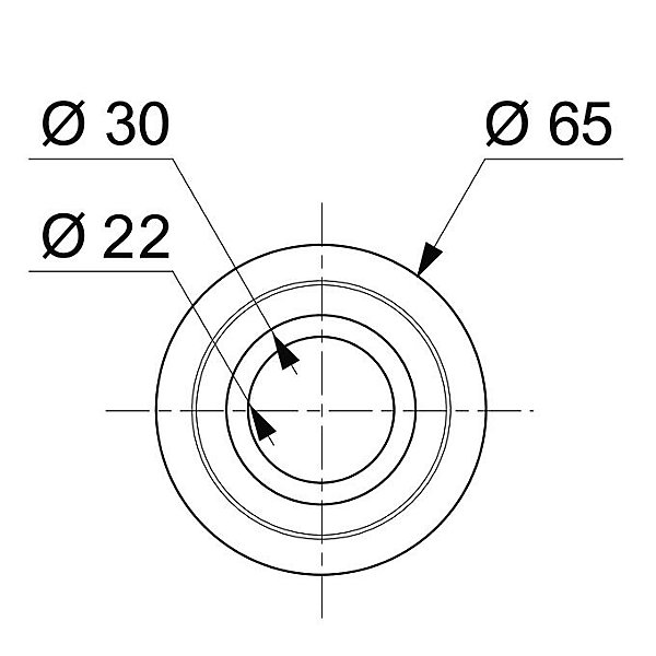 Joint de clapet standard mécanisme de chasse d'eau silicone Ø22mm-65mm Wirquin