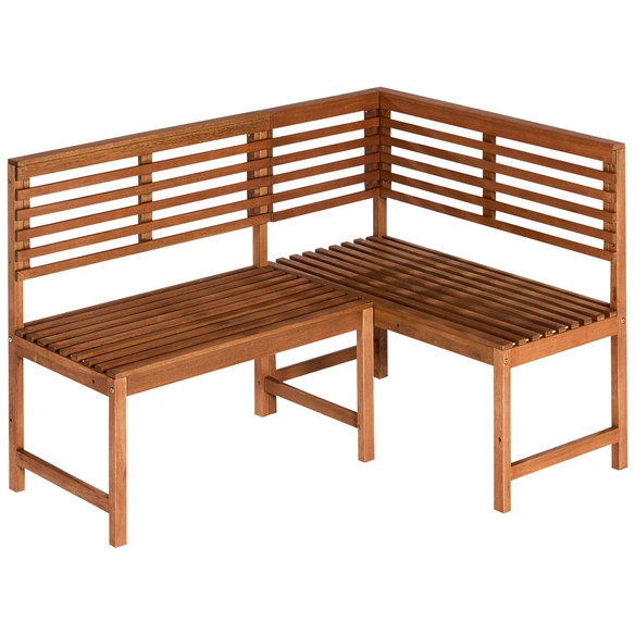 Eckbank »Salerno«, BxHxT: 100 x 90 x 142 cm, Eukalyptusholz