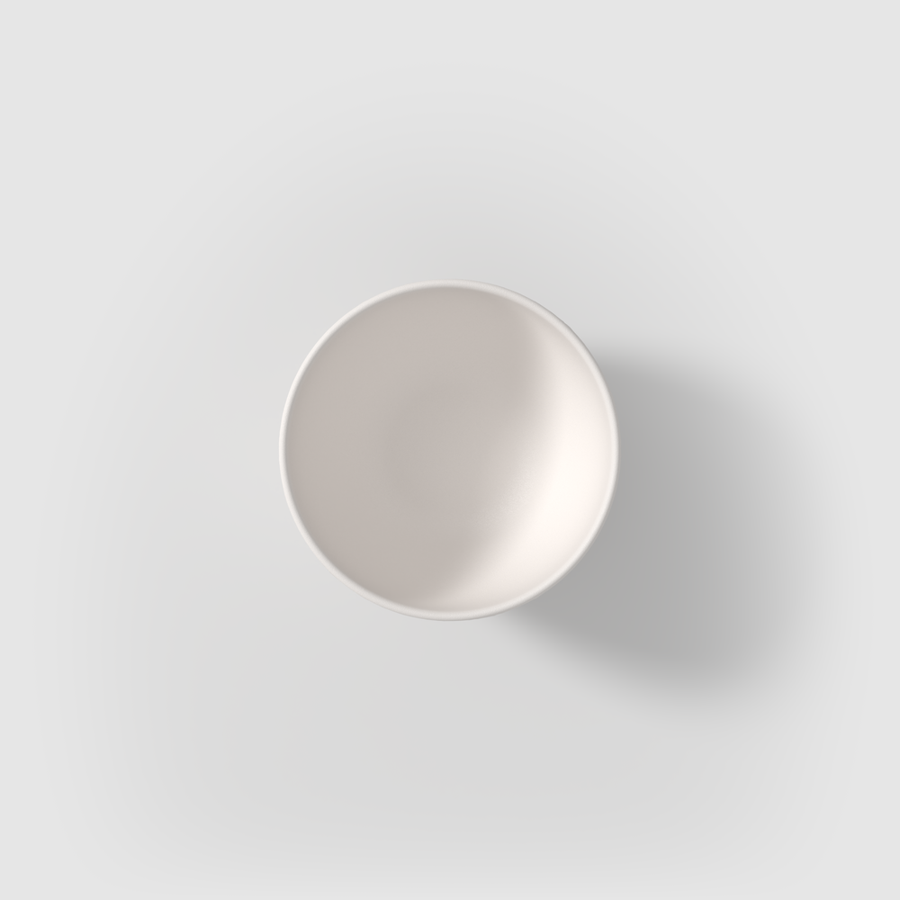 Manufacture Bowl - White, 6.8 oz, Premium Porcelain