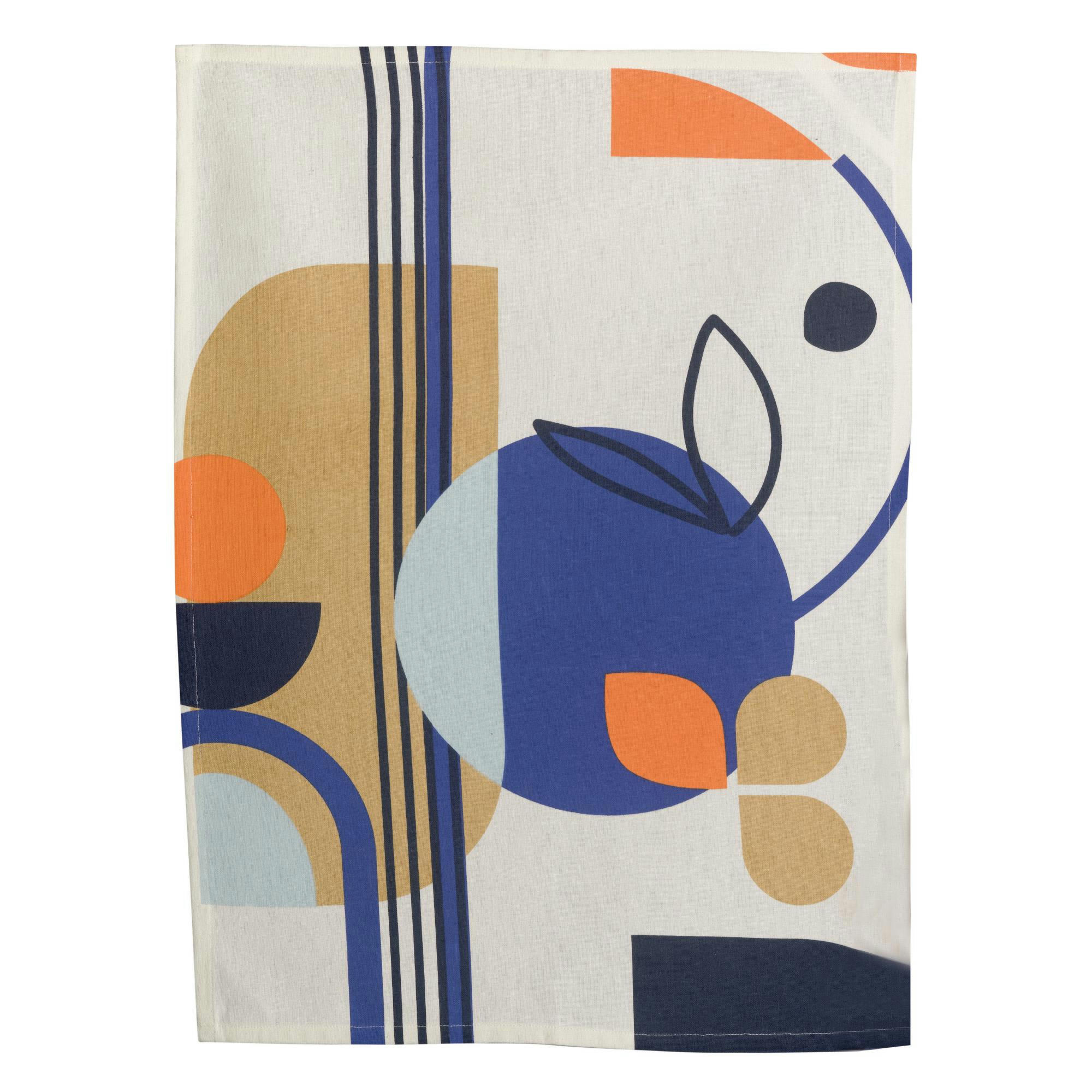 TITOUAN - Torchon  en coton multico 50 x 70