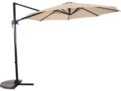 Lesli Living push-up parasol Libra - beige - Ø300cm