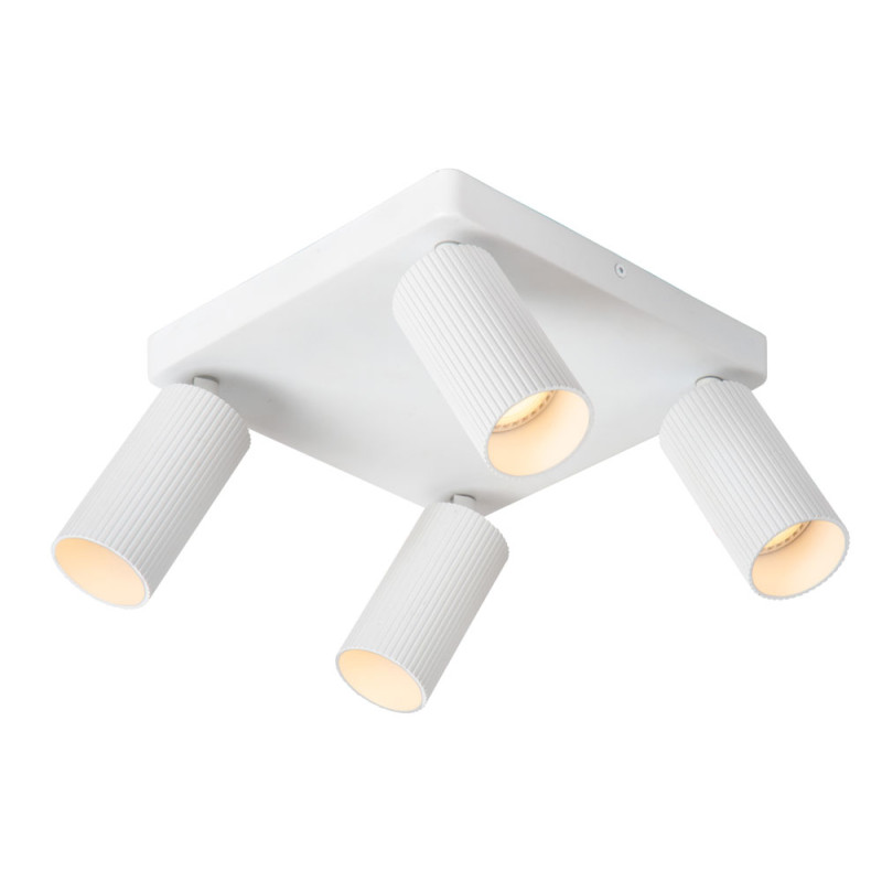 Spot LED Clubs blanc GU10 4 x 40 W LUCIDE