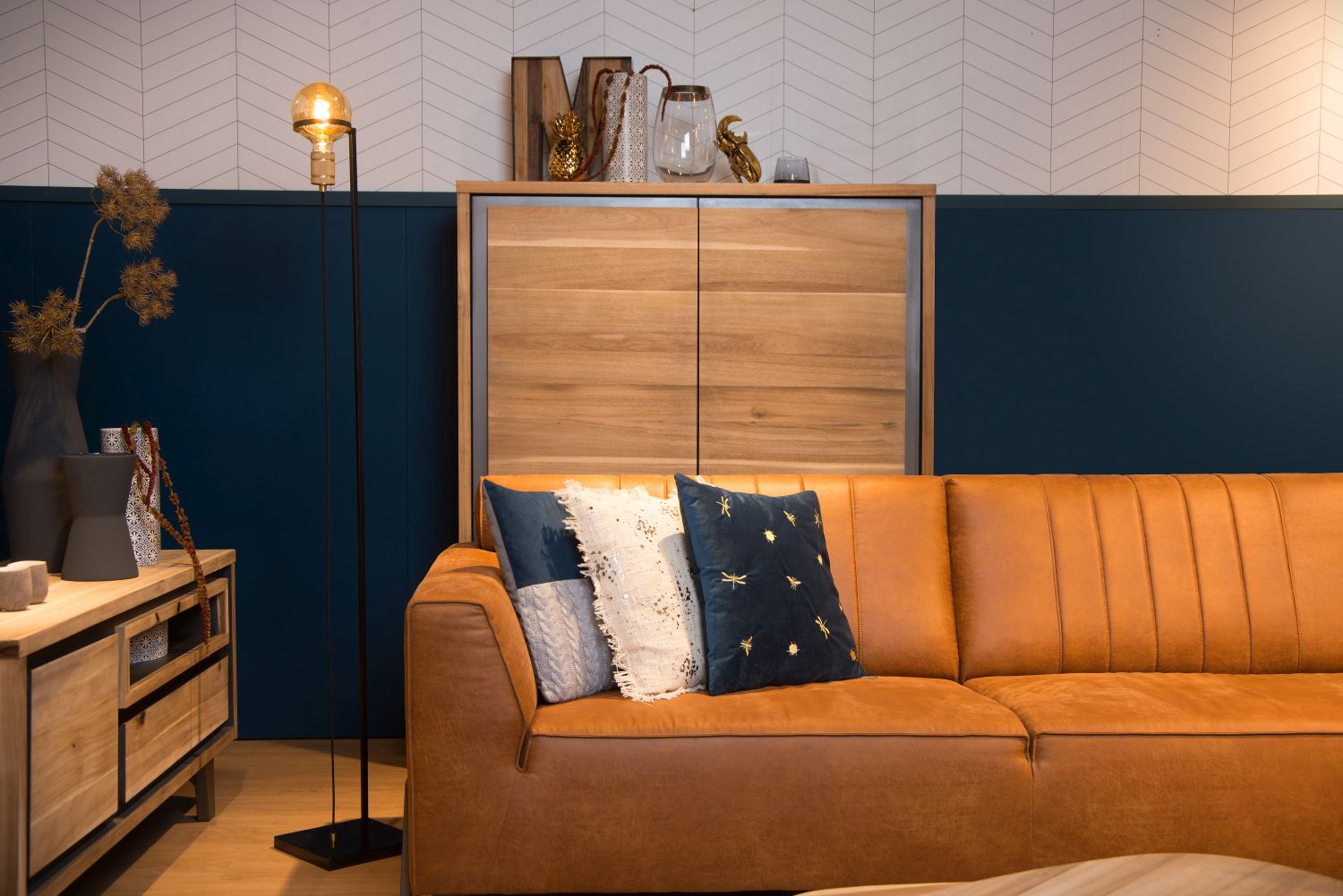 Lucide OTTELIEN Vloerlamp 1xE27 - Zwart