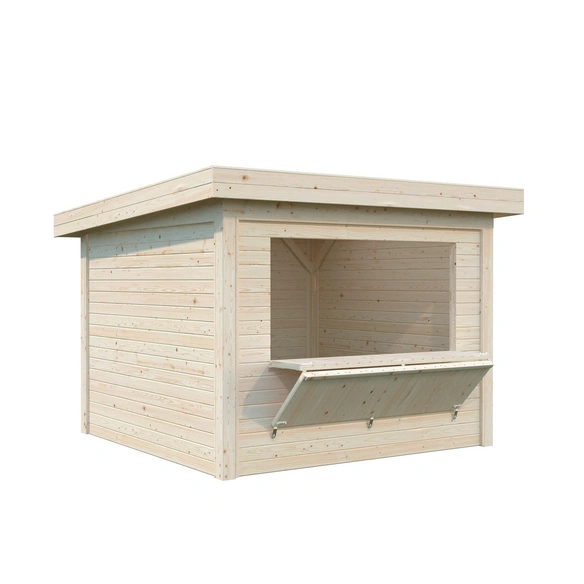 Marktstand »Lenna Set 304«, B x H x L: 300 x 245 x 300 cm, tauchgrundiert