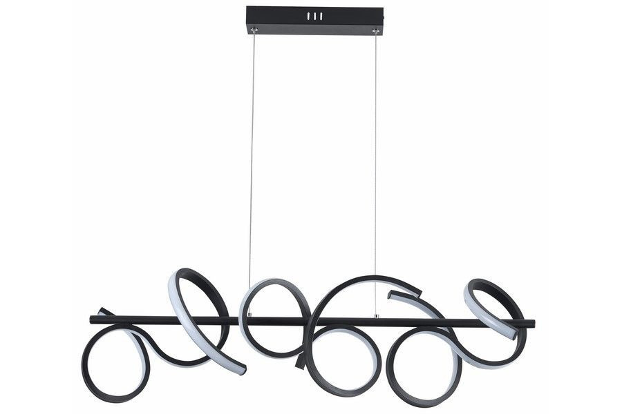 Lampa wisząca Lozanna czarna LED 3x30W Odcienie bieli 2400lm Reality