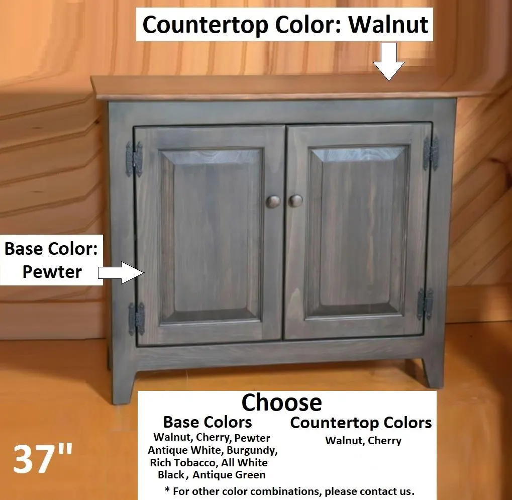 2 Door Cabinet - Amish Furniture - TV Stand - Primitive - Storage - TV Cabinet - Amish Handmade - Multipurpose Cabinet - Rustic- Case Goods