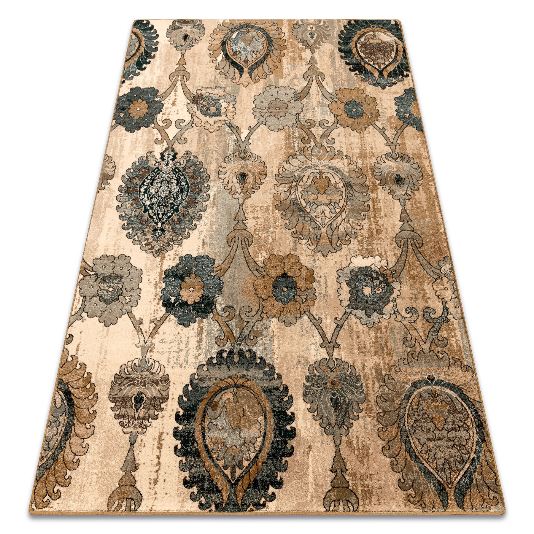 Dywan wełniany POLONIA Olivo Ornament kamel beż 170x235 cm