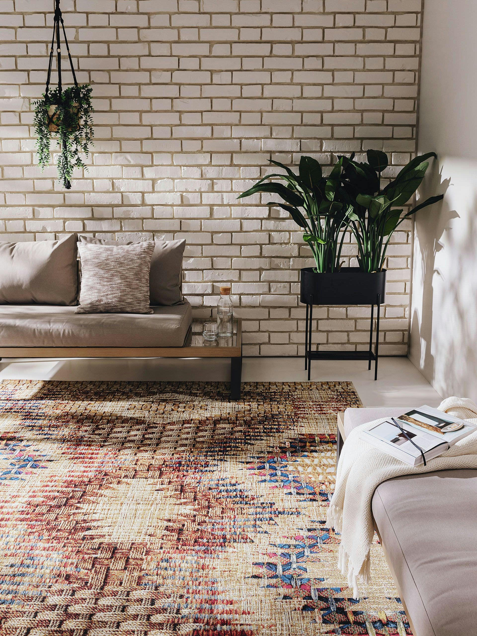 KENYA - Tapis d'extérieur & intérieur multicouleur 120x180