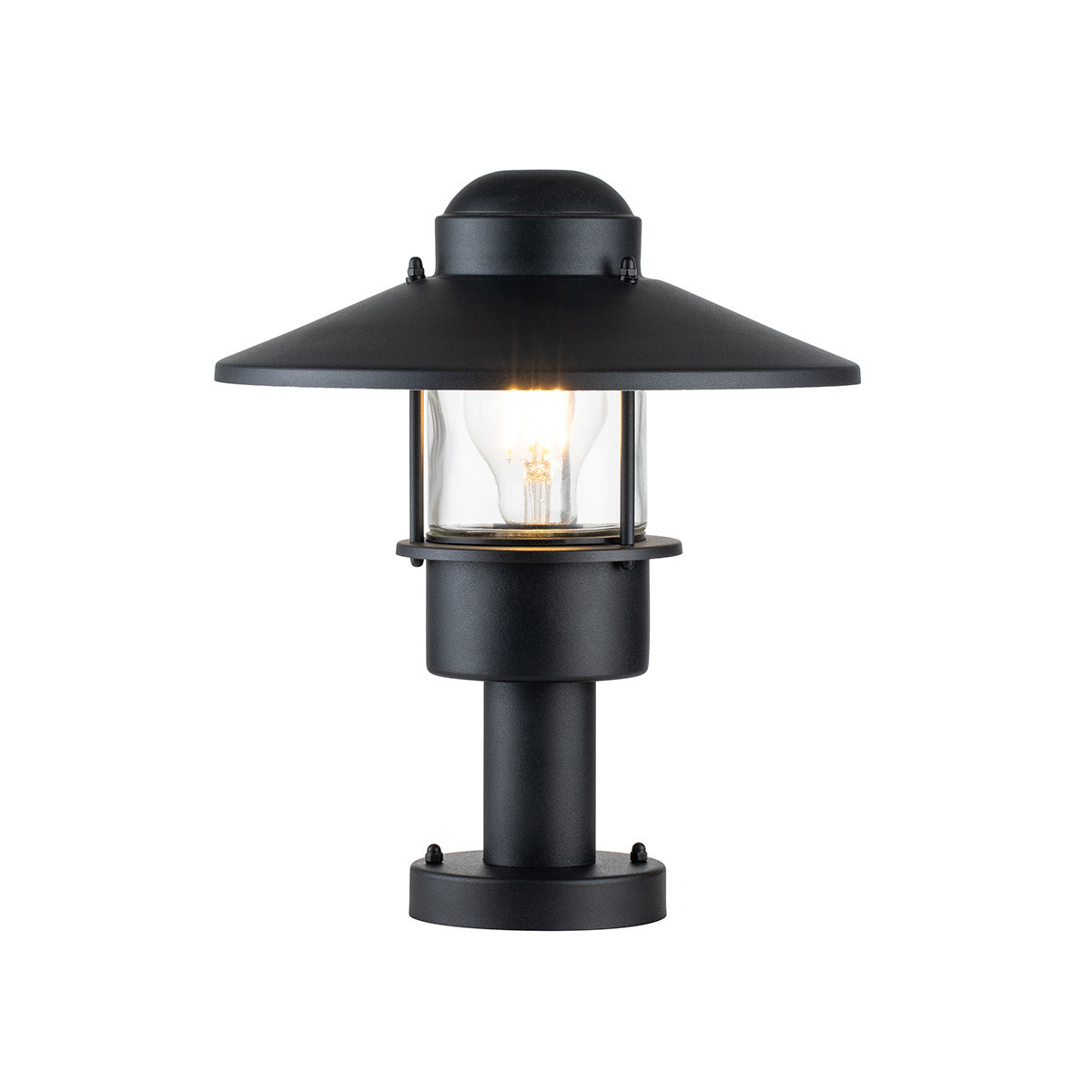 Lampa ogrodowa czarna Klampenborg wys:31,8 cm 1xE27x60W IP44 Elstead