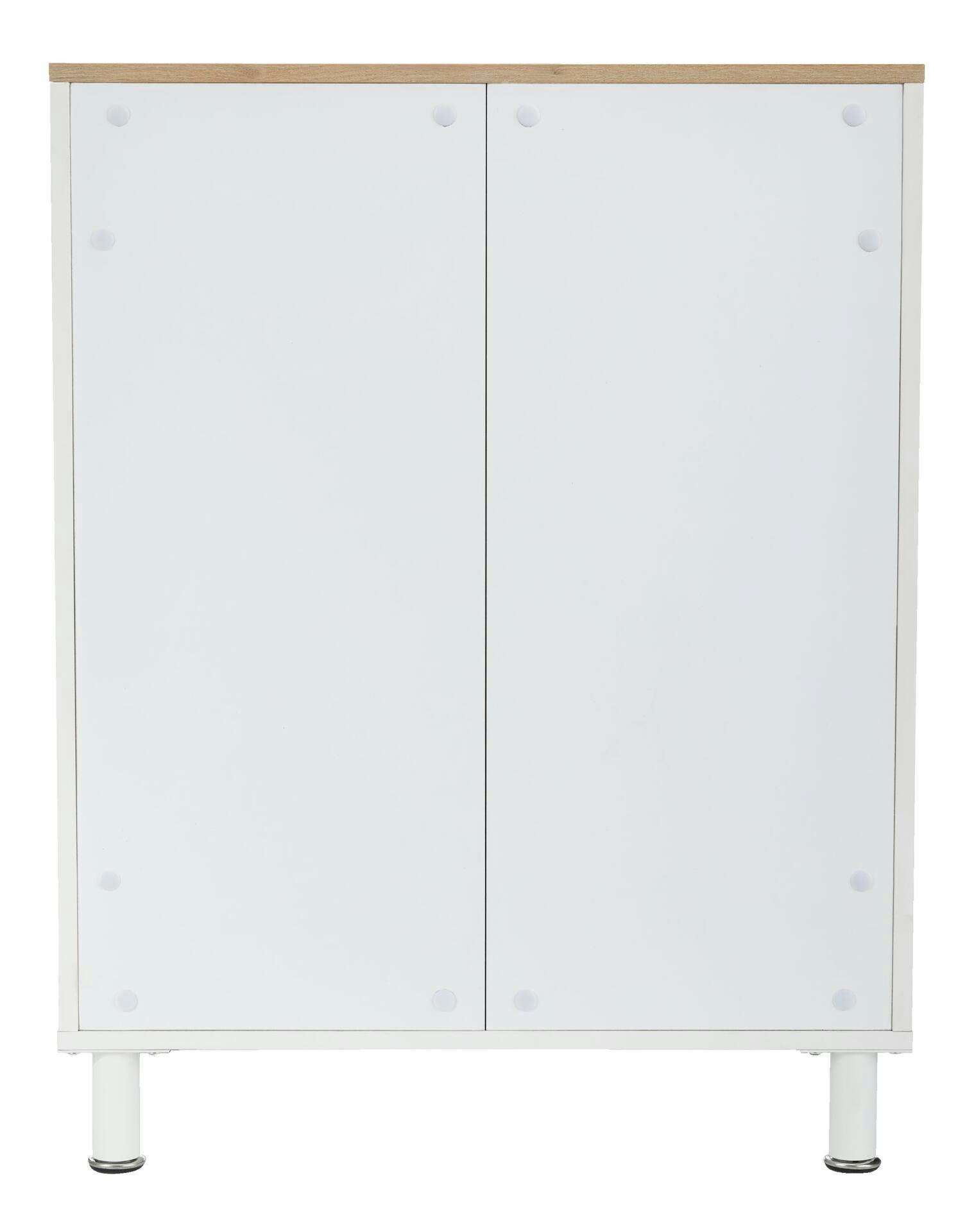 For Living 2-Door Base Laundry Cabinet, 27-in, White