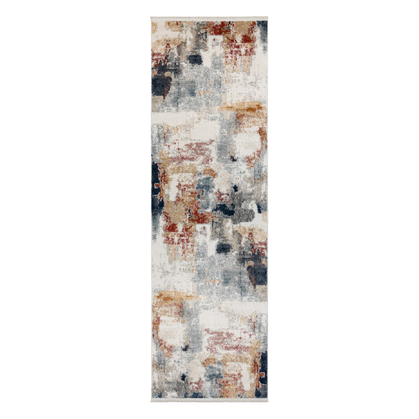Dywan, chodnik DISTIN 0144B biały / różowy / pudrowy 80x200 cm