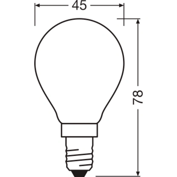 LED-Lampe »LED Retrofit CLASSIC P«, 5,5 W, 240 V