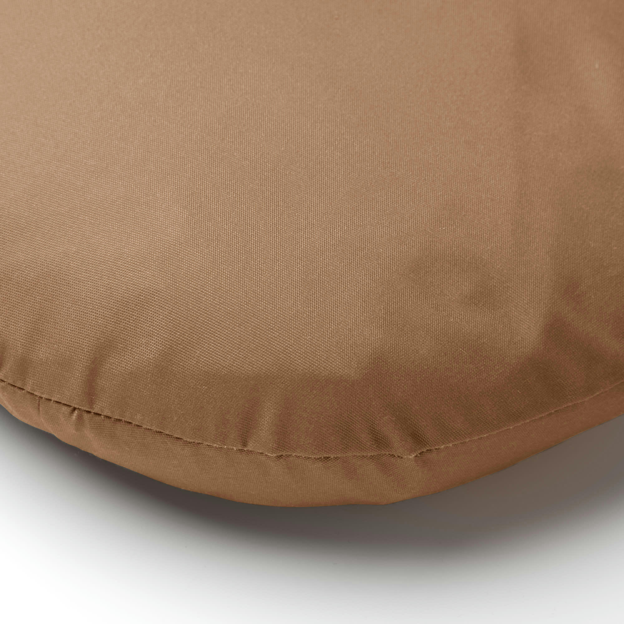 - Coussin rond marron doux 40 cm uni