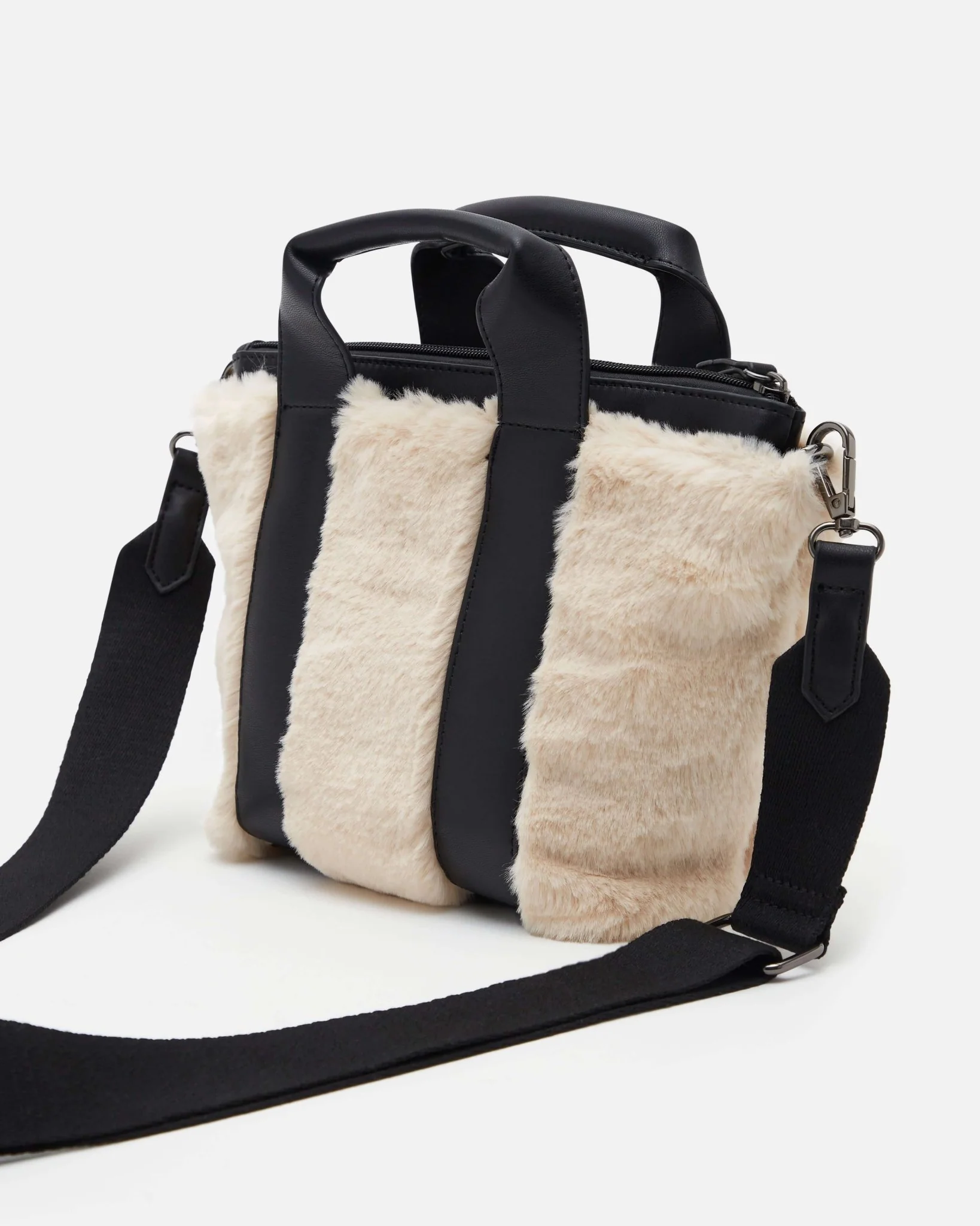 SAC BAYA/FUR ÉCRU
