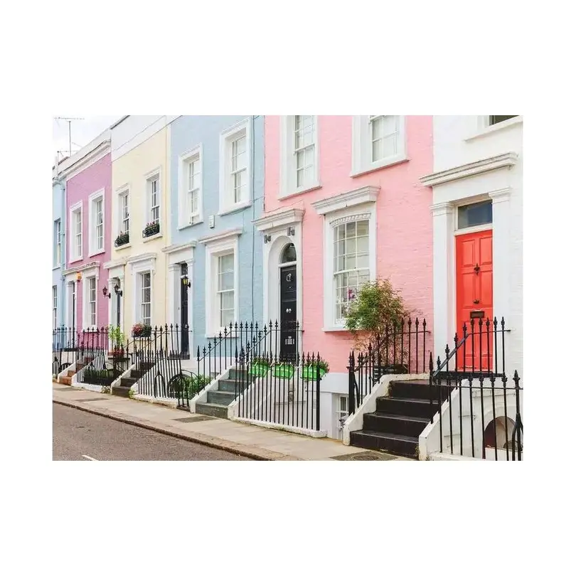 Puzzle 500er-Set Bunte Stadthäuser in London
