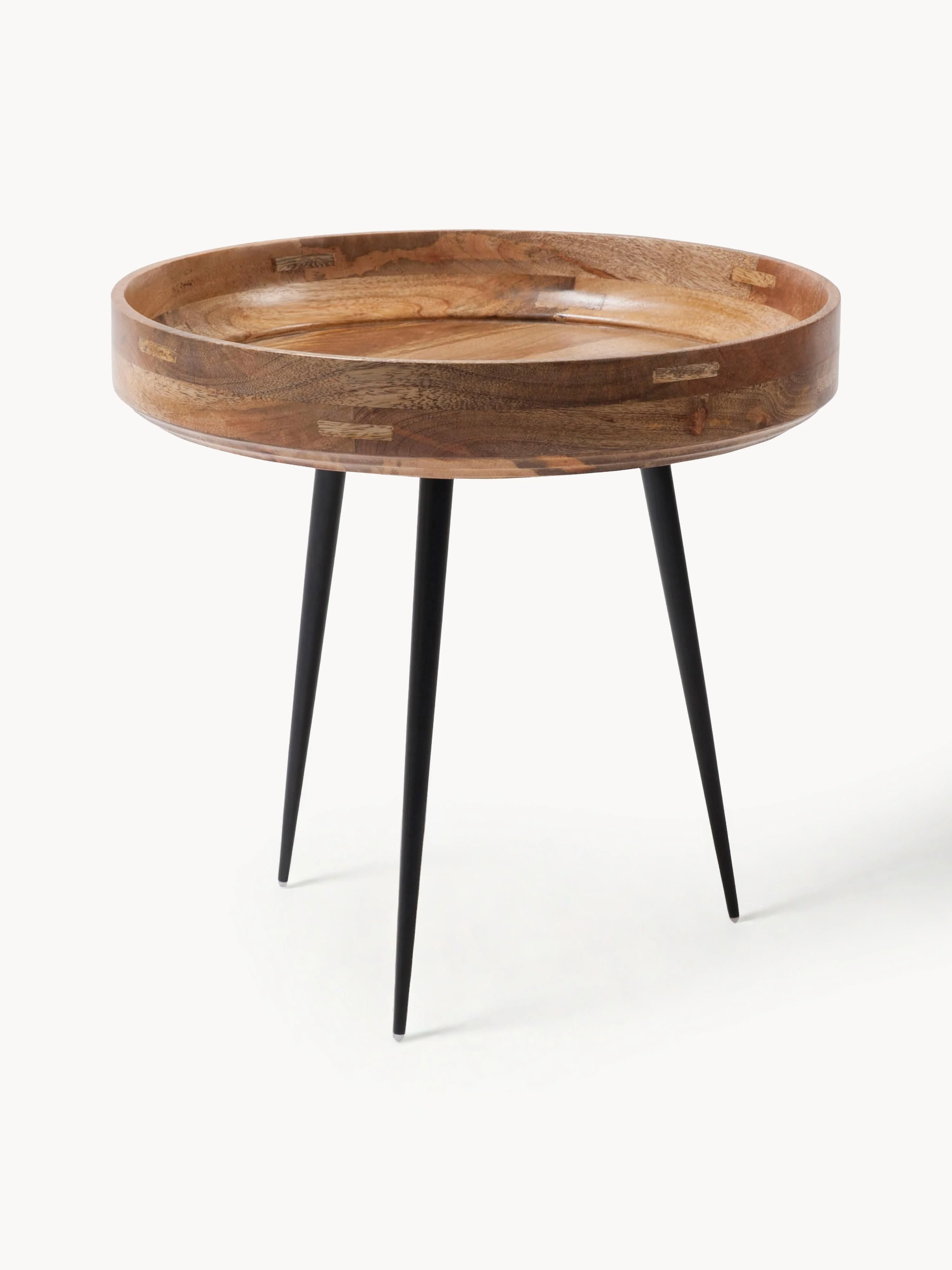 Runder Beistelltisch Bowl aus Mangoholz