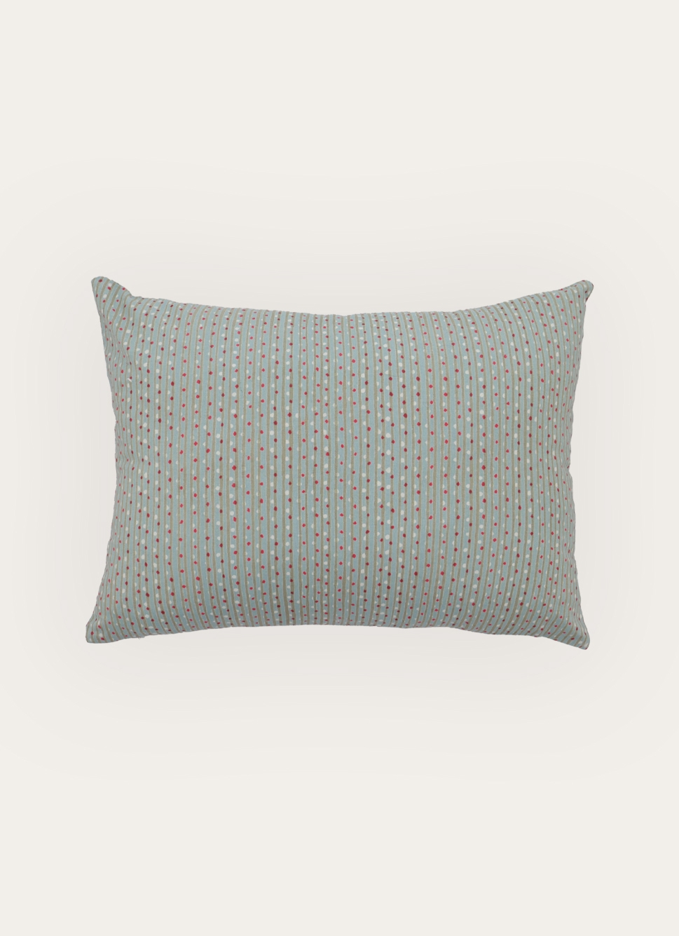 COUSSIN IMPRIMÉ MICRO MOTIFS POIS - RECTANGLE vert