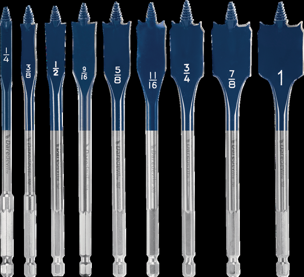 Bosch Daredevil™ Spade Drill Bit Set for Wood, 9-pc