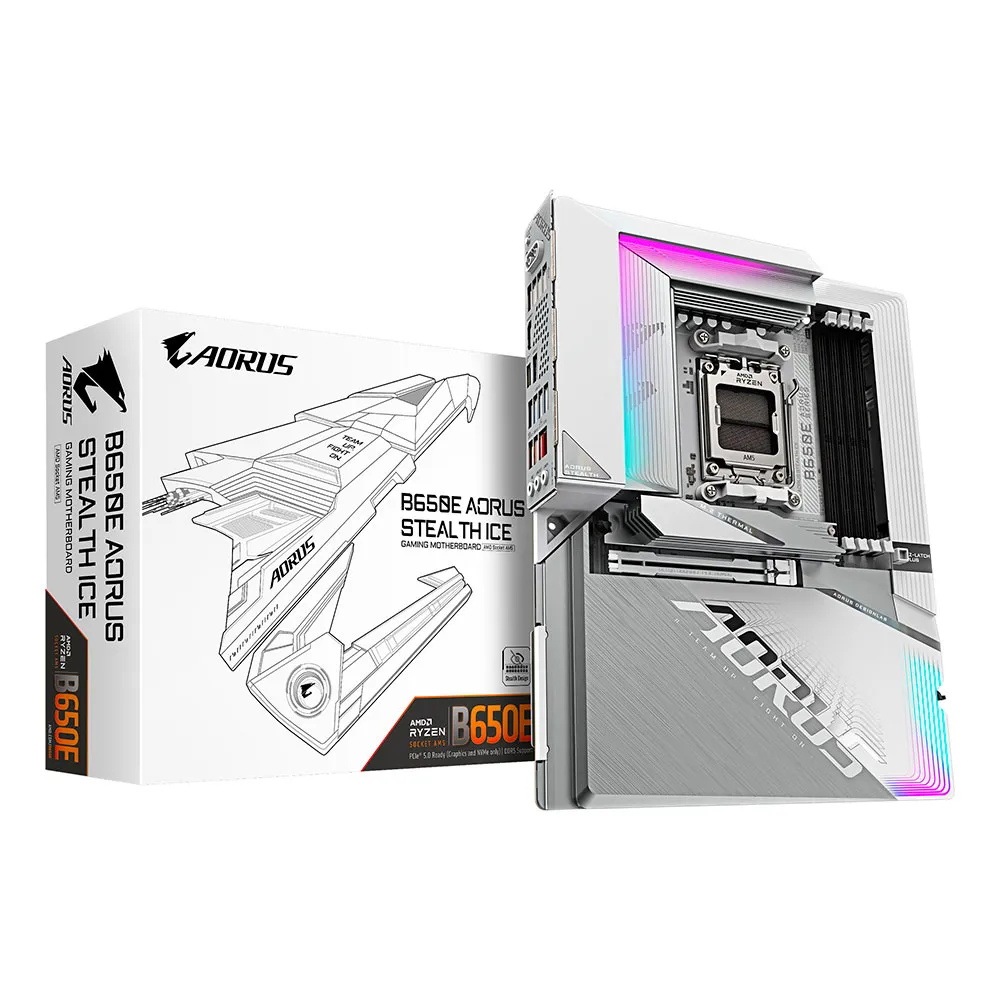 Gigabyte AORUS B650E Stealth Ice motherboard
