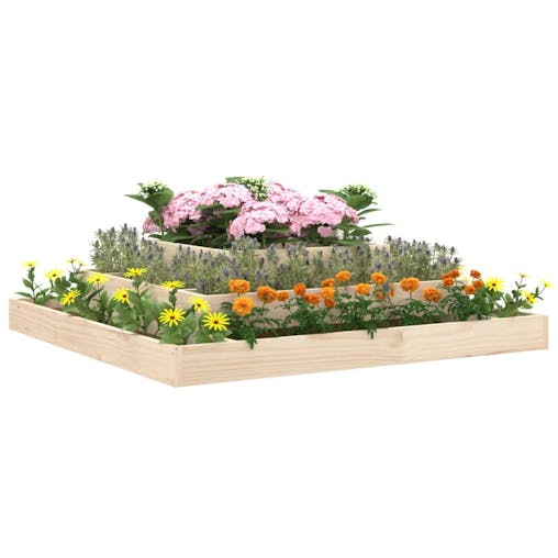 NNEVL Planter 110x110x27 cm Solid Wood Pine