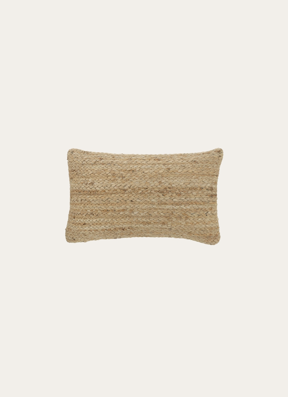 COUSSIN TRESSÉ EN JUTE ET COTON NATUREL