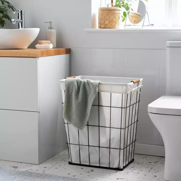 Habitat 60 Litre Industrial Laundry Basket - White