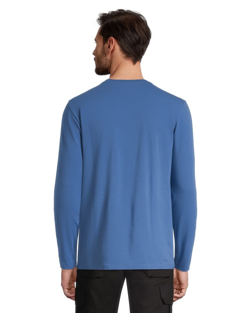 Helly Hansen Workwear Men's Long Sleeve Crewneck Graphic Work T Shirt - Stone Blue